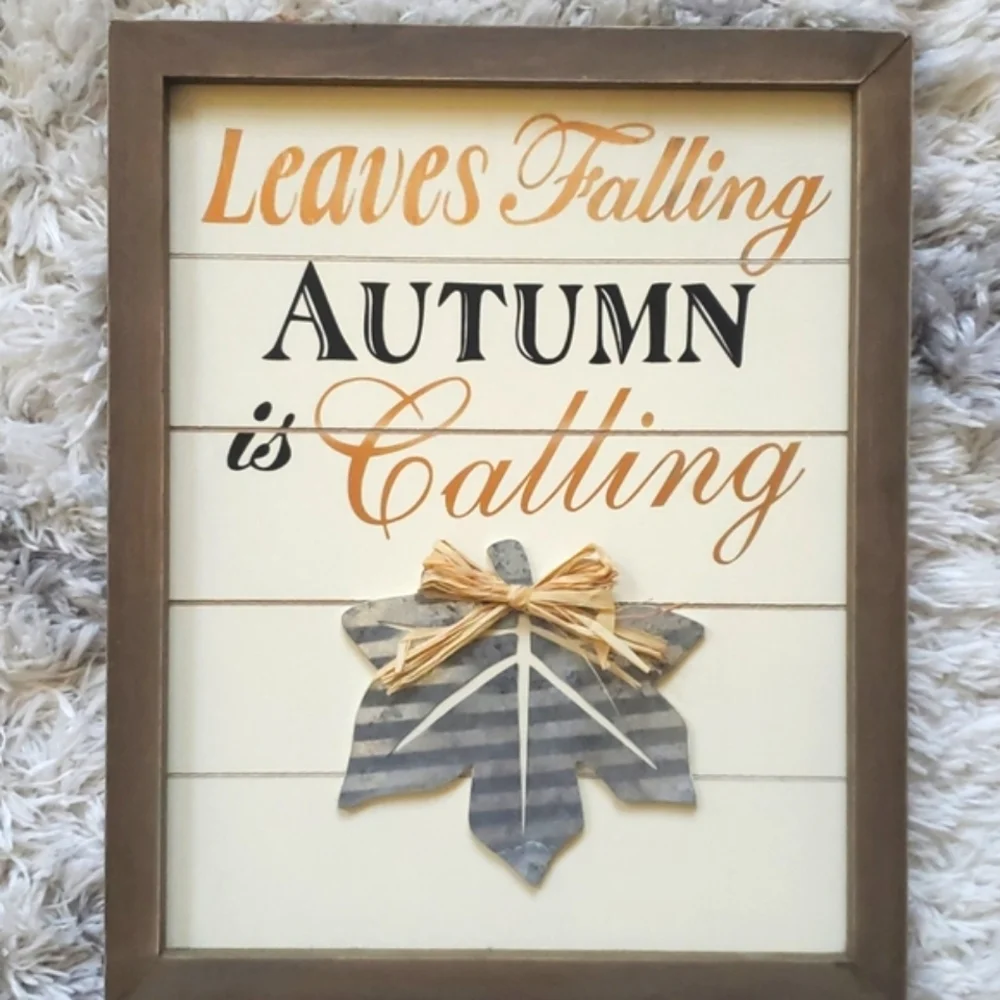 Autumn Mixed Media Wall Art NWT